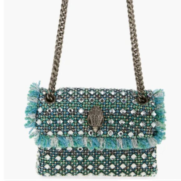 Kurt Geiger London Mini Kensington Tweed Convertible Crossbody Bag NWT - Picture 1 of 6